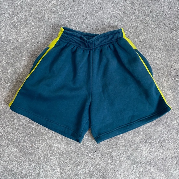 Blue Shorts with lime green stripes - Picture 3 of 8